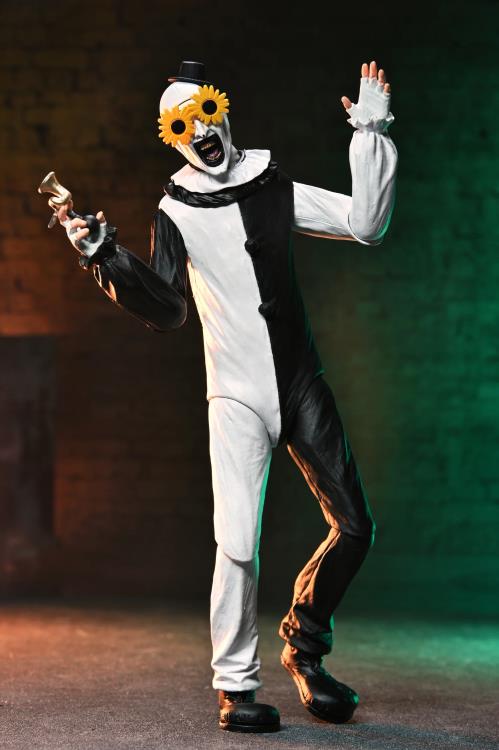 Art the Clown Terrifier 2 NECA Ultimate 7-Inch — Sunflower Sunglasses Faceplate Articulation Pose