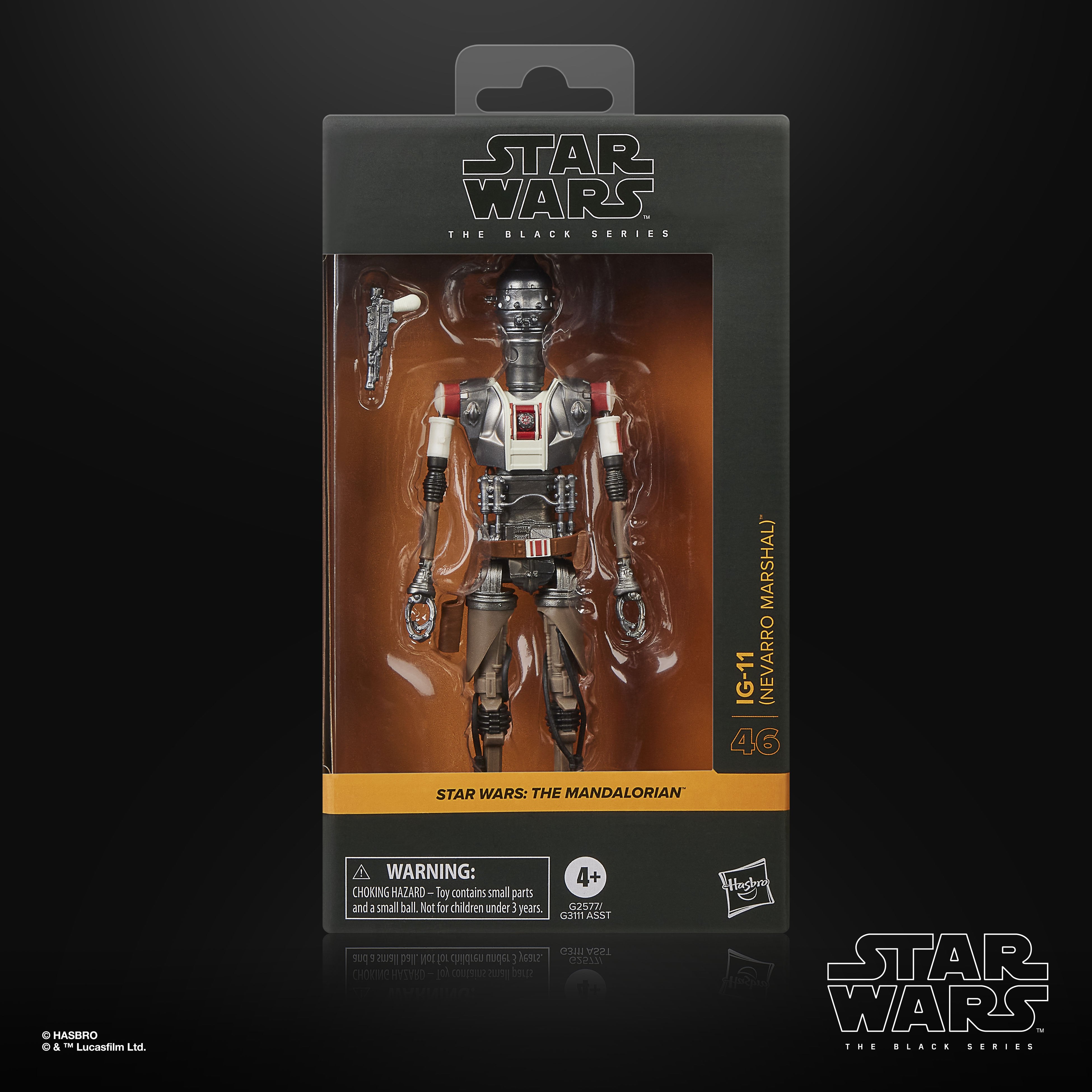 IG-11 Nevarro Marshal Black Series 6-Inch Figure — Box Art Front Window Package
