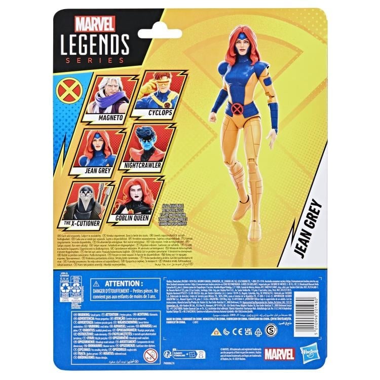 Jean Grey X-Men '97 Marvel Legends 6-Inch Figure — Box Back Wave Lineup Detail