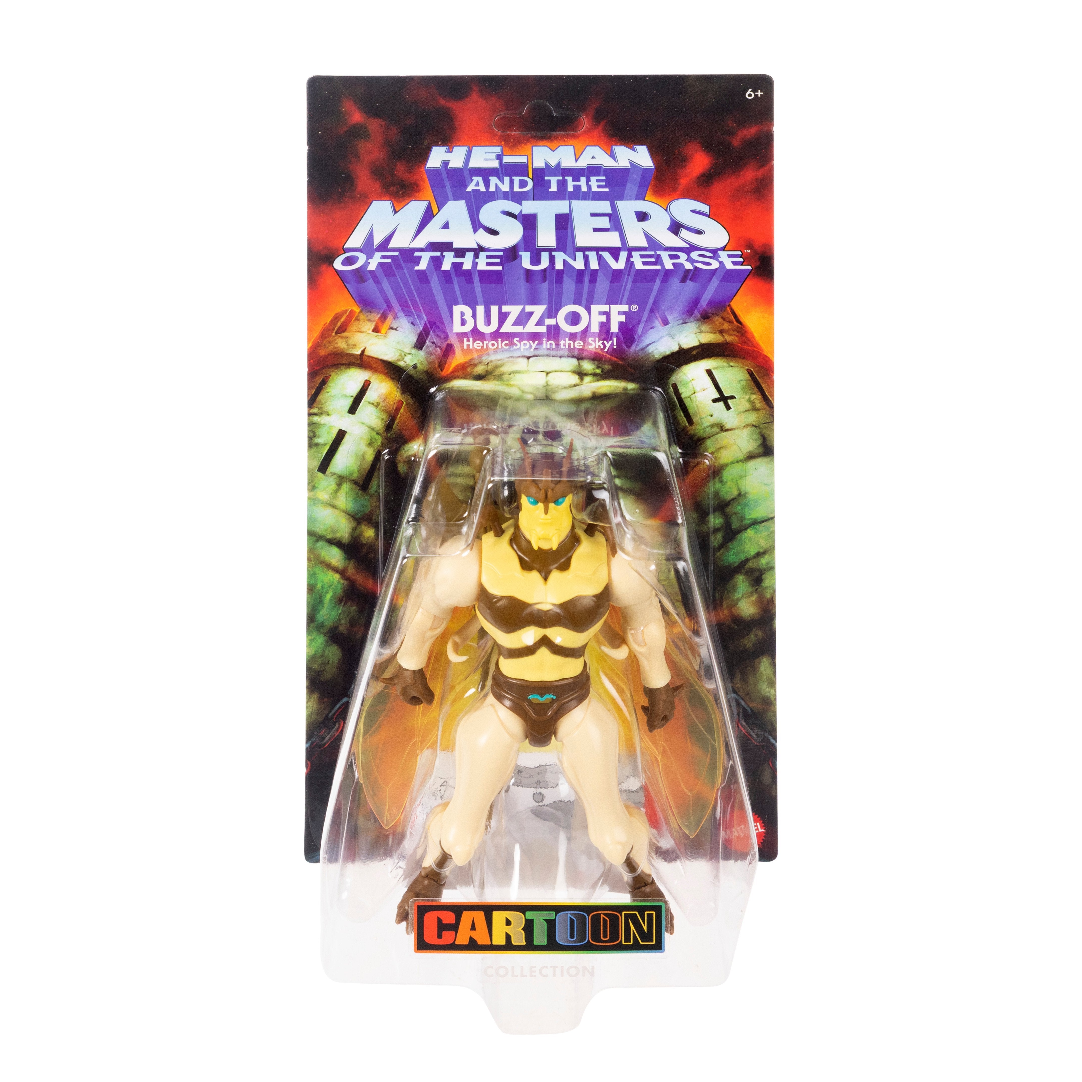 Buzz-Off Masters of the Universe Origins 5.5-Inch Figure — Card Front Sealed Blister View