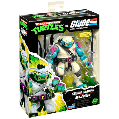 Slash Storm Shadow TMNT x GI Joe 4.5-Inch Figure — Package Detail Side View