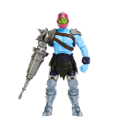 Trap Jaw Masters of the Universe 2026 Film 5.5-Inch Figure — Front View with Knife Attachment Fitted