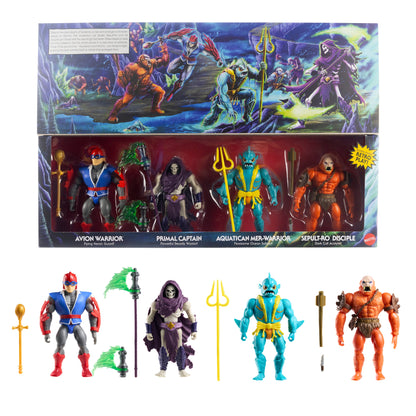Battle for Subternia MOTU Origins 4-Pack — Package Detail Window Panel and Box Art