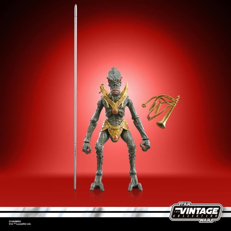 Geonosian Picador Vintage Collection 3.75-Inch Figure — Accessories Display Showing Staff and Horn