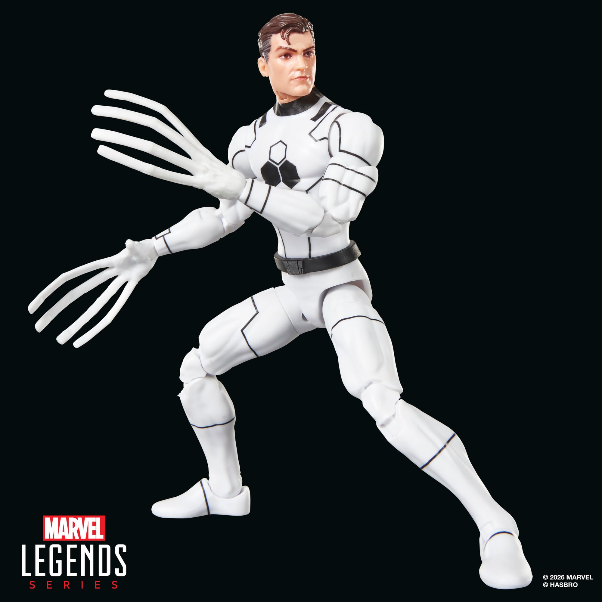 Future Foundation Mister Fantastic Marvel Legends 6-Inch Figure — Articulation Pose Stretching Finger Hands
