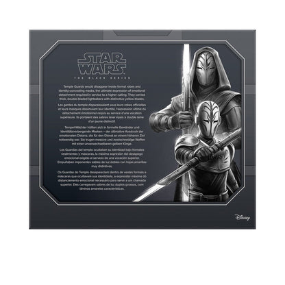 Jedi Temple Guards Black Series 2-Pack — Box Back with Character Art Detail