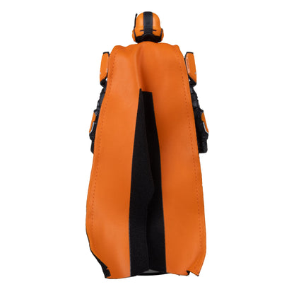 CE-35 Trench Engineer McFarlane Elite Edition 7-Inch Figure — Back View Showing Orange and Black Fabric Cape Detail