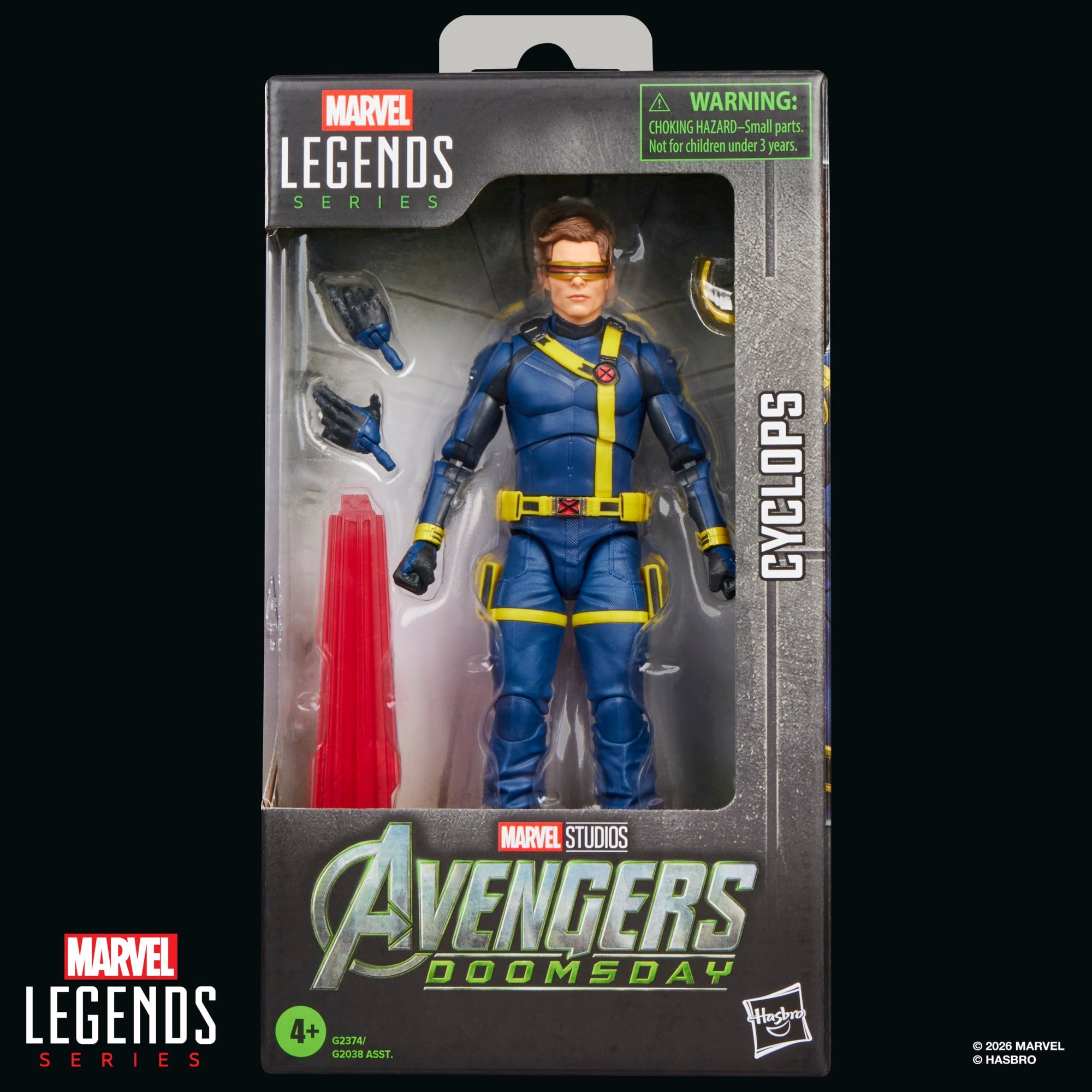 Cyclops Marvel Legends 6-Inch Figure — Box Art Front Avengers Doomsday Packaging