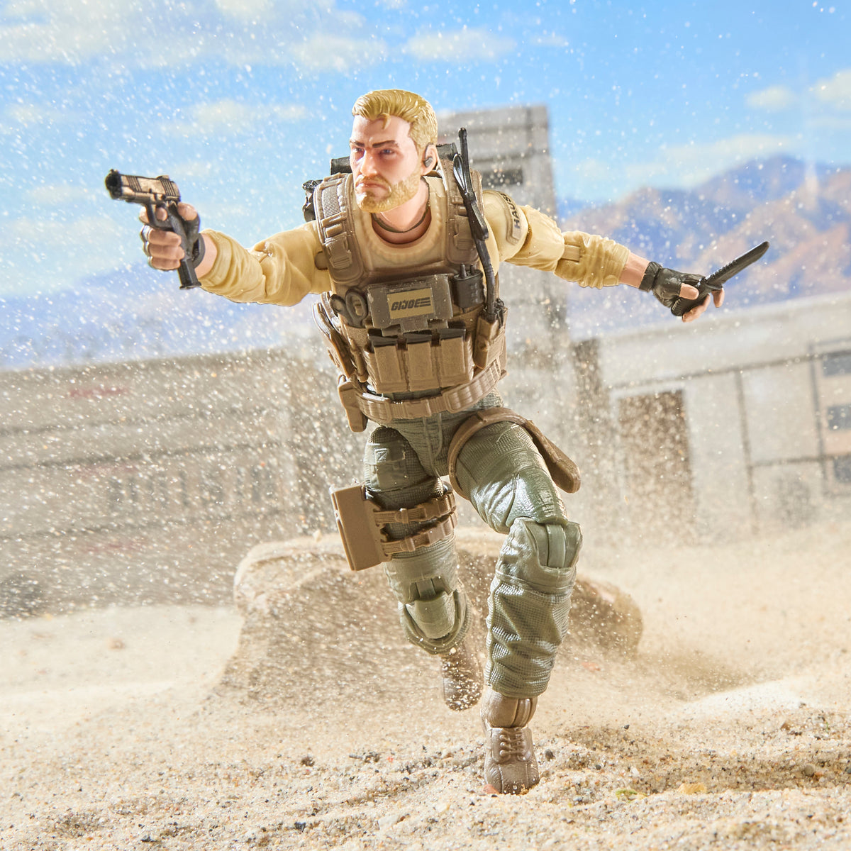 Duke G.I. Joe Classified Series 6-Inch Figure — Running Pose with Pistol and Knife