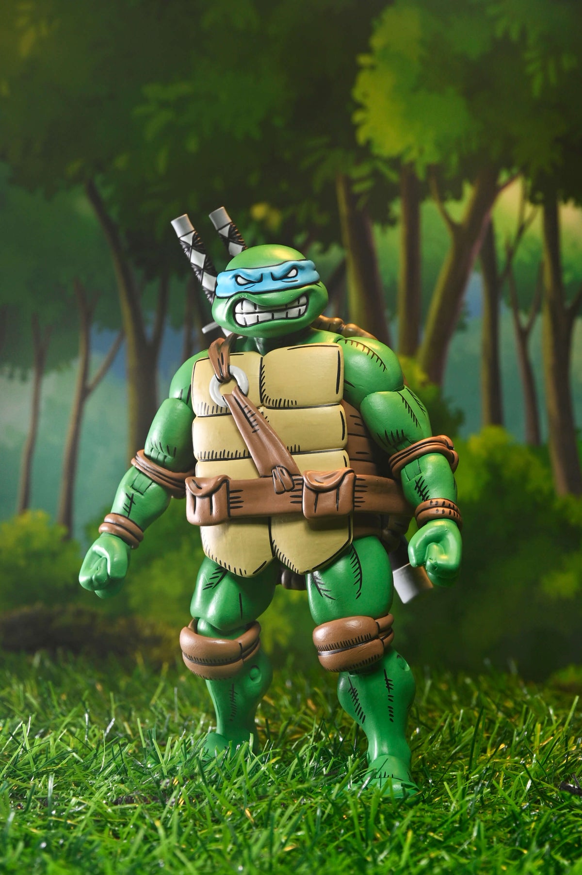 Leonardo TMNT x Usagi Yojimbo NECA 7-Inch Figure — Neutral Standing Front View