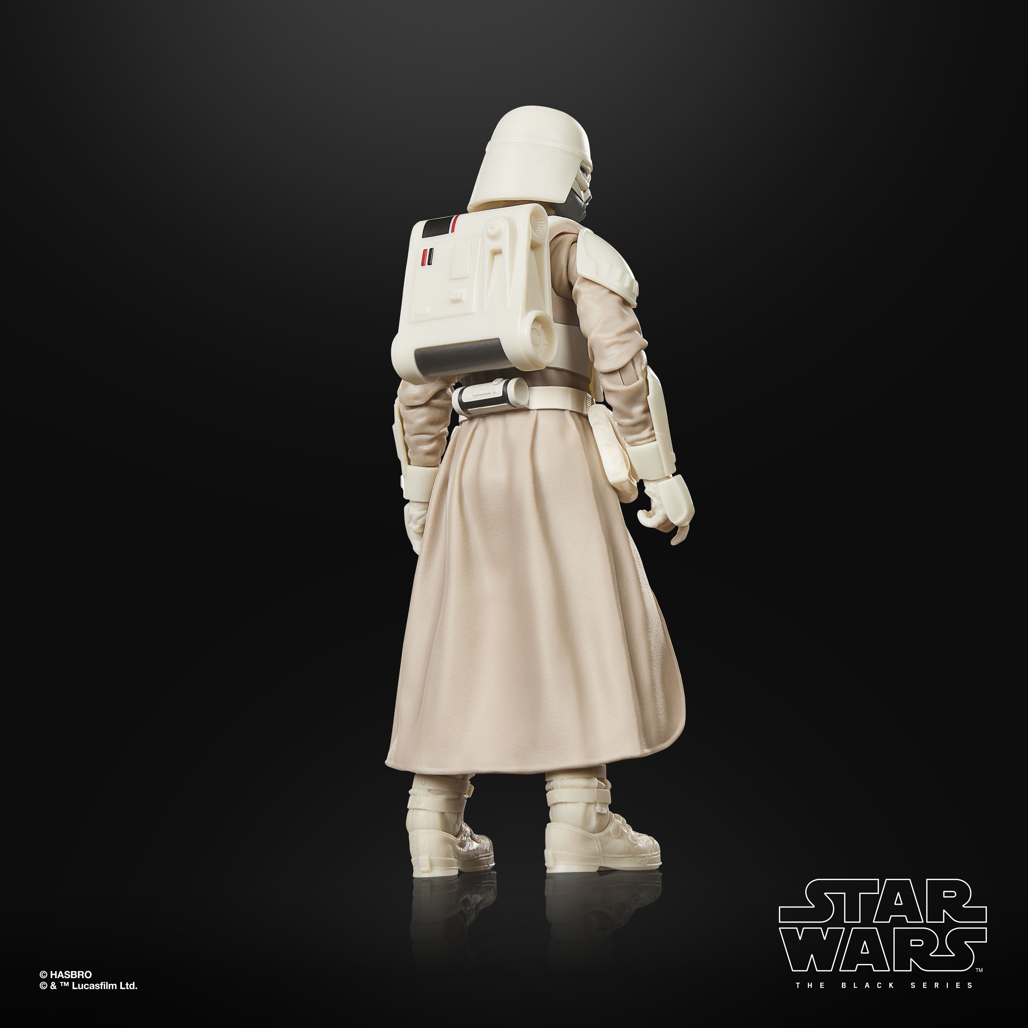 Imperial Remnant Snowtrooper Black Series 6-Inch Figure — Back View Showing Equipment Pack Detail