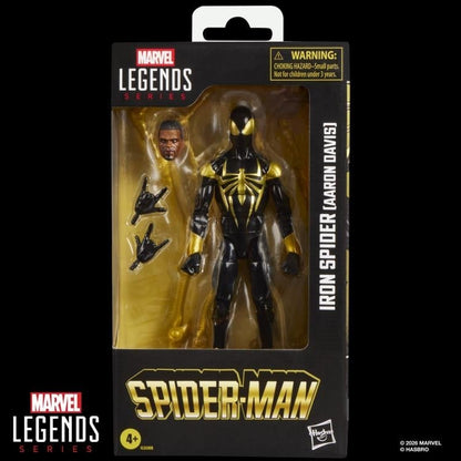 Iron Spider Aaron Davis Marvel Legends 6-Inch Figure — Package Detail Box Front Window View