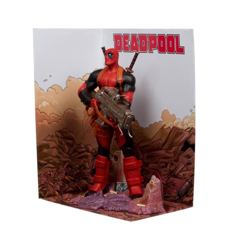 Deadpool McFarlane 1/6 Scale Figure — Side View with White Backdrop