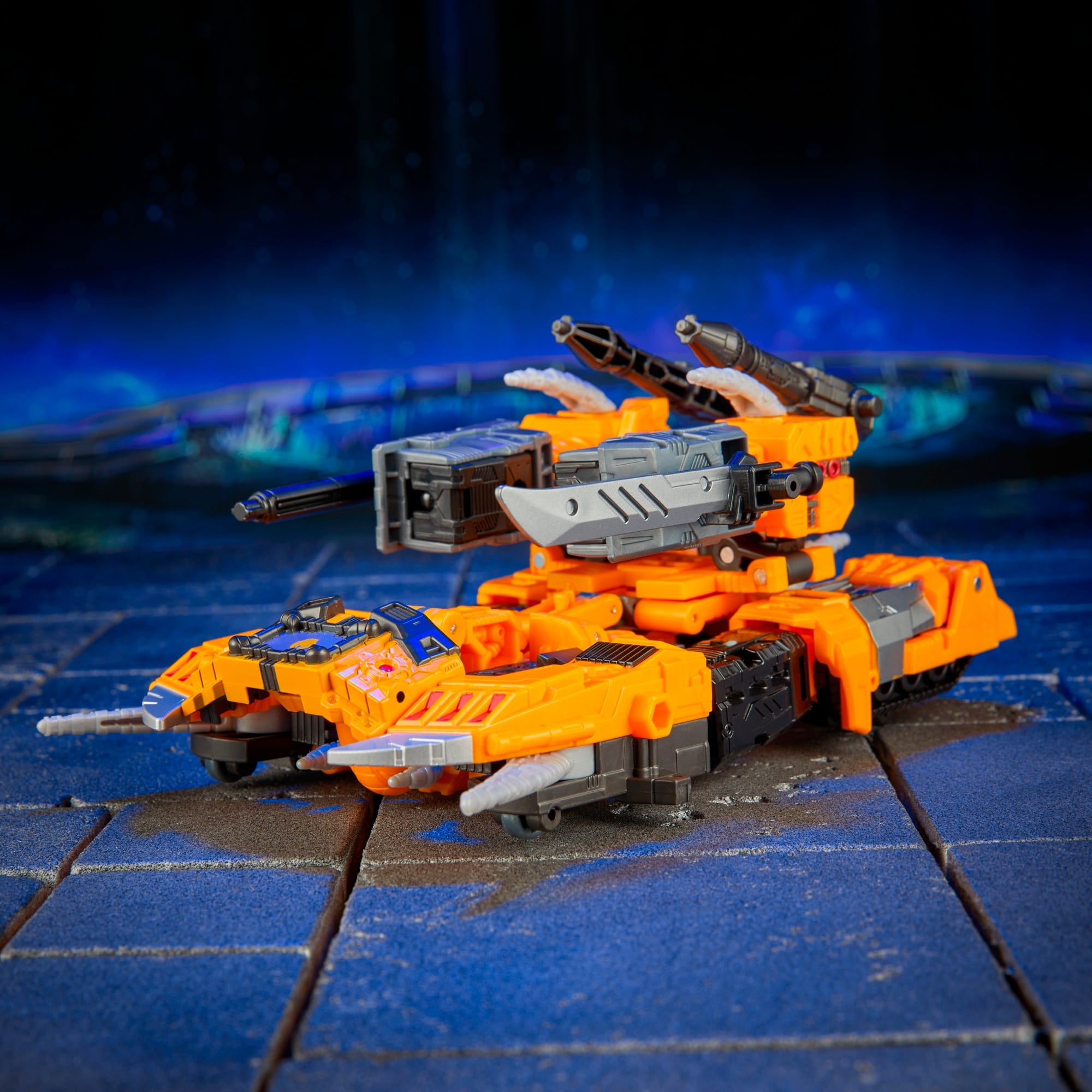Herald of Unicron Age of the Primes Leader Class Figure — Tank Mode Side View Showing Track Detail