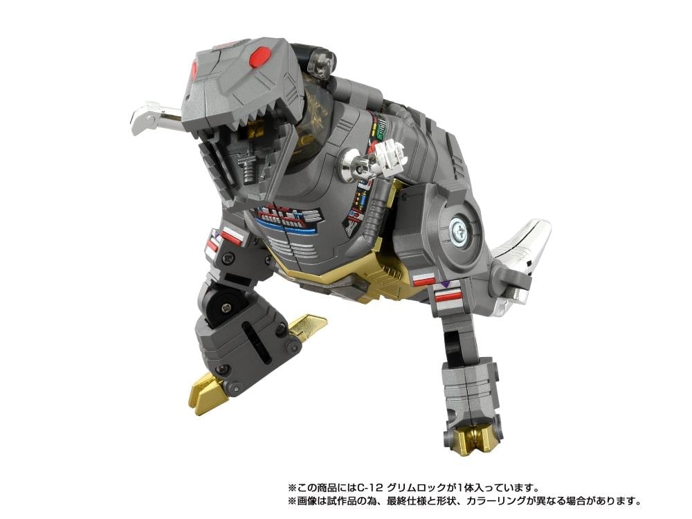 Grimlock Missing Link C-12 Transformers Figure — Dinosaur Mode Crouching Pose Detail