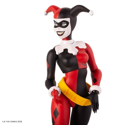 Harley Quinn Batman Animated Series 1/6 Scale Figure — Three-Quarter Side View with Yellow Belt