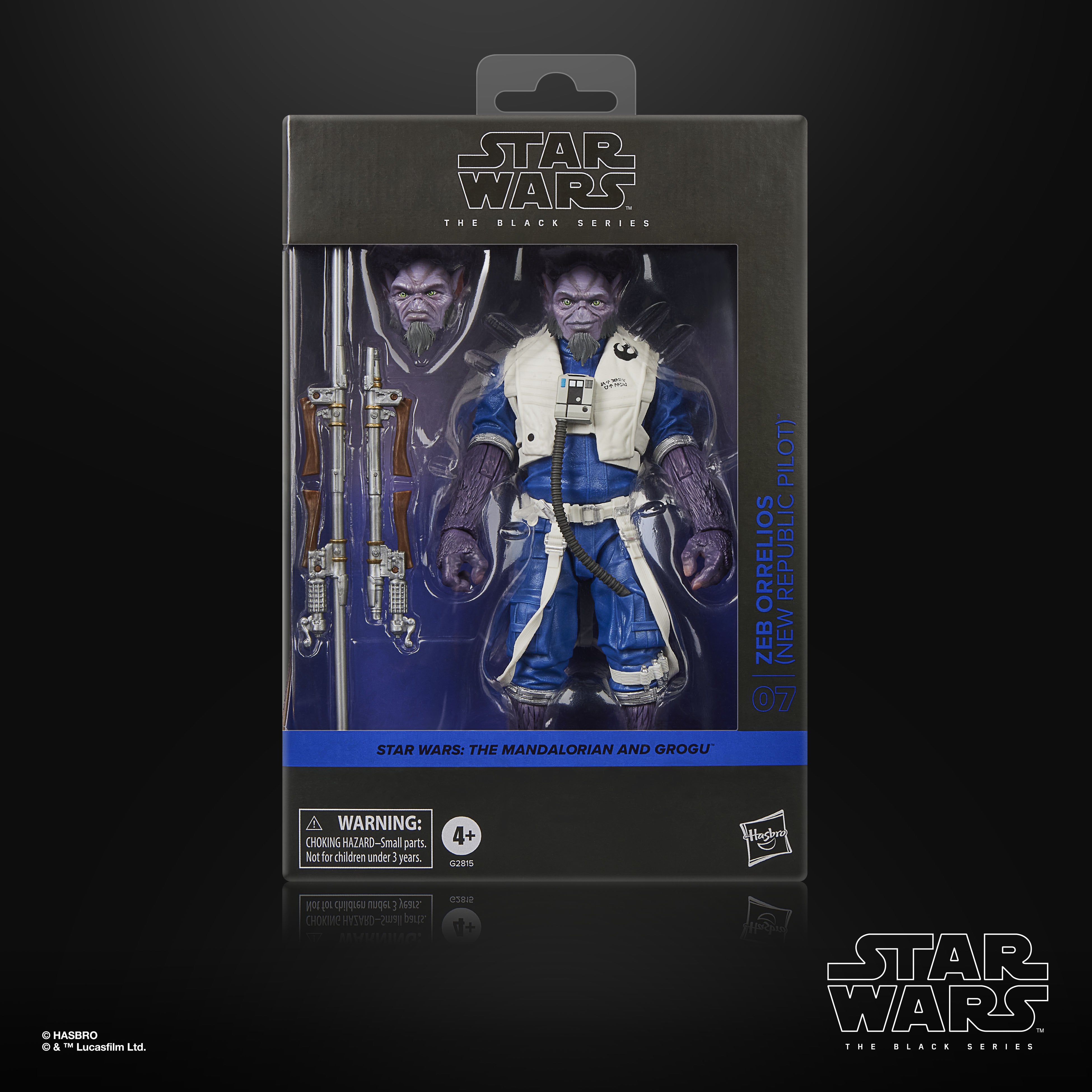 Zeb Orrelios Black Series 6-Inch Deluxe — Package Front Window Box Display
