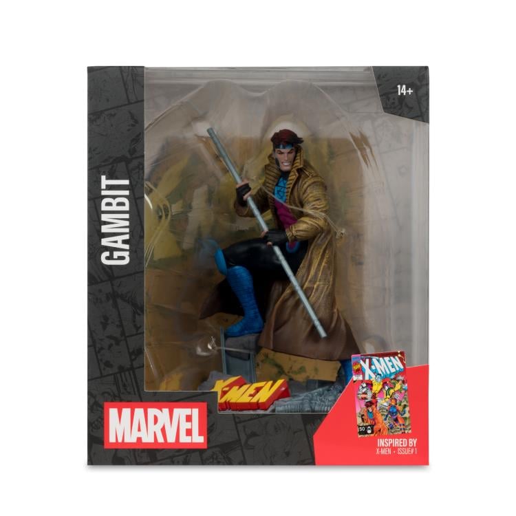Gambit Marvel Comics 1/10 Scale Statue — Package Front View Window Box