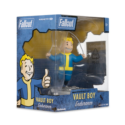 Vault Boy Endurance Fallout 5-Inch Posed Figure — Package Detail Box Side and Rear