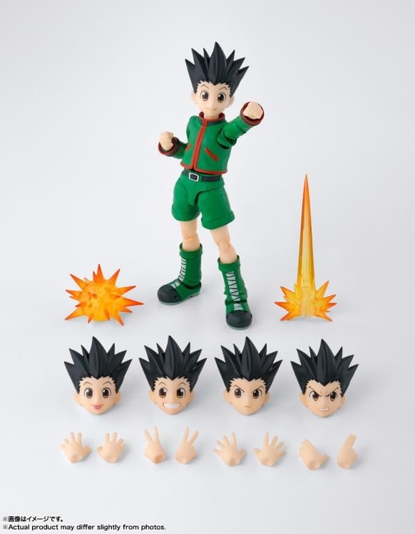 Gon Hunter x Hunter S.H.Figuarts 5.5-Inch Figure — Full Accessories Included Contents Display