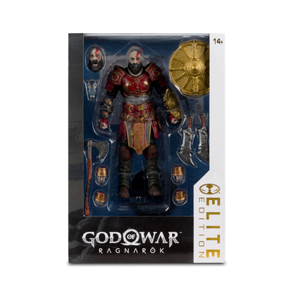 Kratos Ares Armor God of War Ragnarok McFarlane Elite Edition 7-Inch Figure — Package Detail Front View in Box