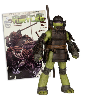 Donatello TMNT Page Punchers 5-Inch Figure — Side View with Turtles in Time Comic