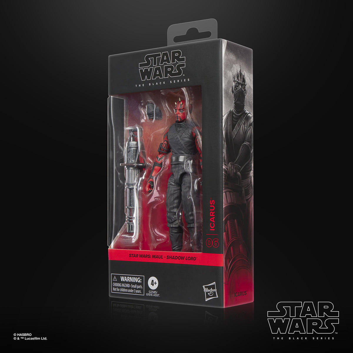 Icarus Black Series 6-Inch Figure — Package Detail Box Side Angle