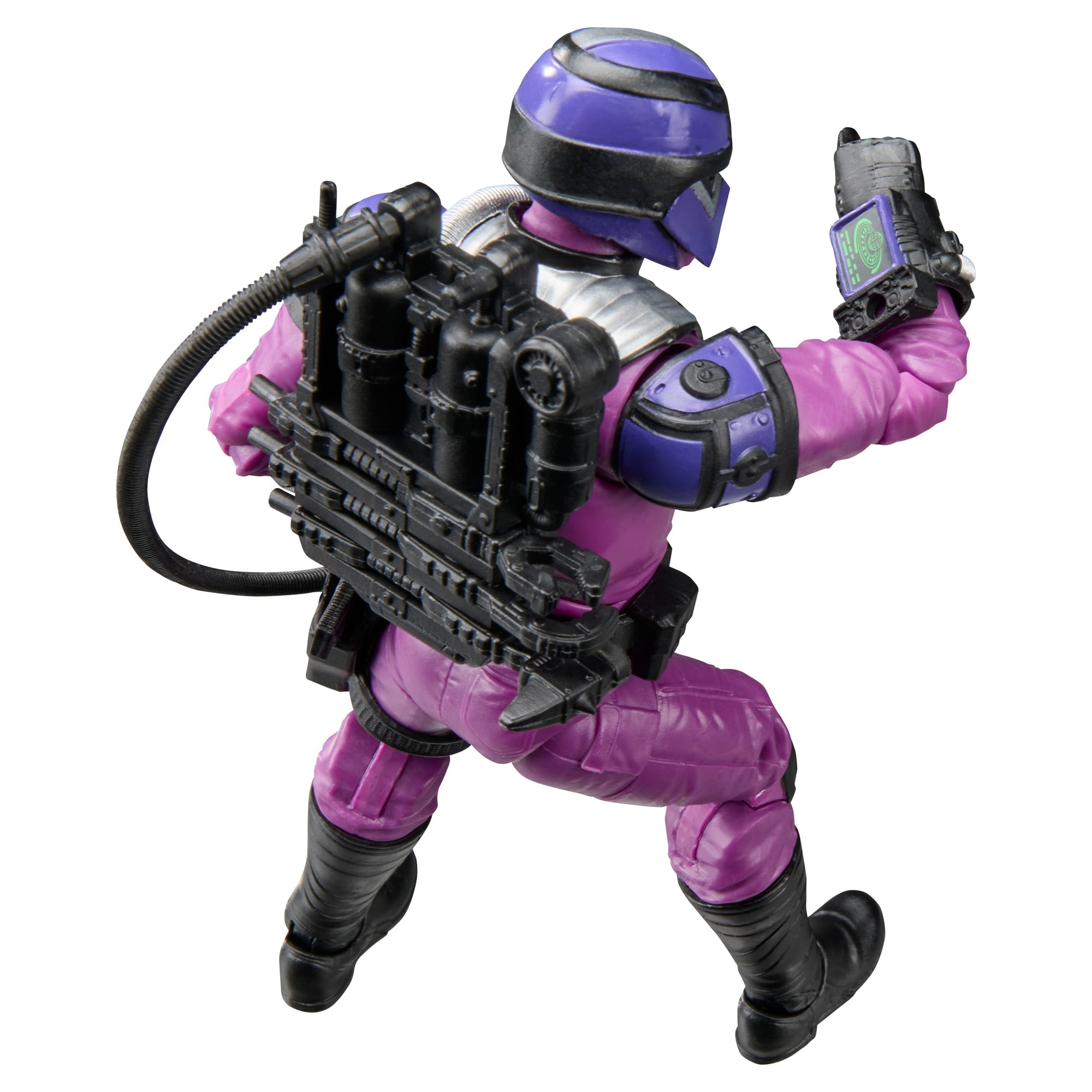 Techno-Viper G.I. Joe Classified Retro 6-Inch Figure — Back View Close-Up Showing Field Equipment Backpack Detail
