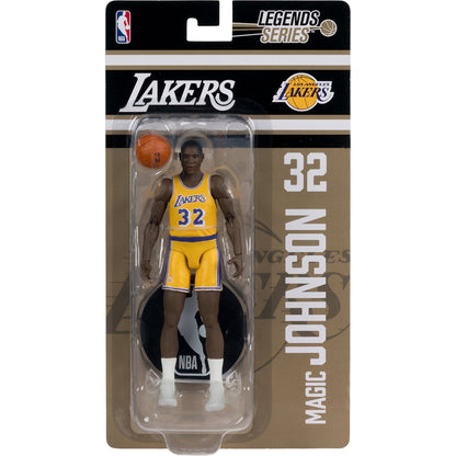 Magic Johnson NBA Legends SportsPicks 6-Inch Figure — Box Art Close-Up Sealed Package Front