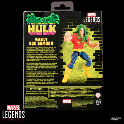 Doc Samson Marvel Legends 6-Inch Figure — Package Back Detail
