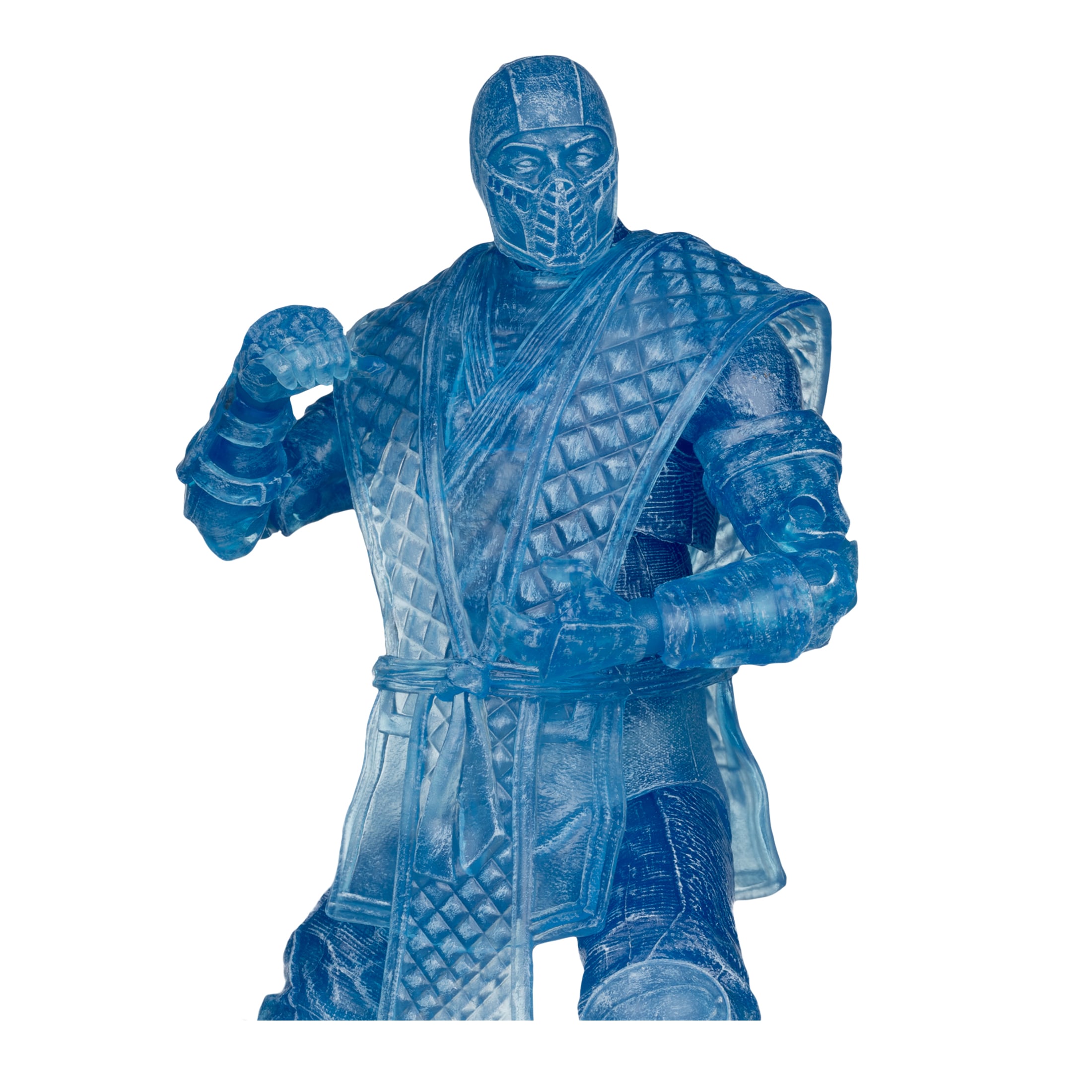 Sub-Zero (Ice Clone) Mortal Kombat Klassic 7-Inch — Figure Detail Close-Up of Upper Body and Ice Texture