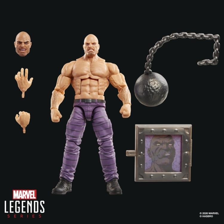 Absorbing Man Marvel Legends 6-Inch Figure — Accessories Included Display All Pieces