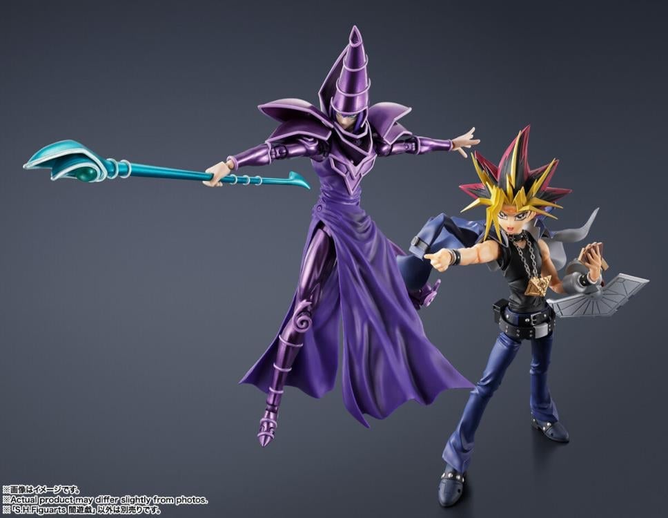 Yami Yugi S.H.Figuarts 6-Inch Figure — Displayed Alongside Dark Magician S.H.Figuarts Figure