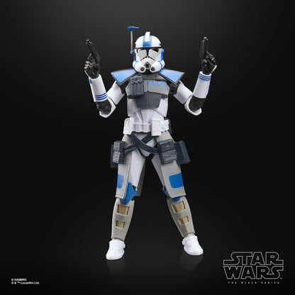 ARC Commander Colt Black Series 6-Inch Figure — Front View Dual Blasters Raised