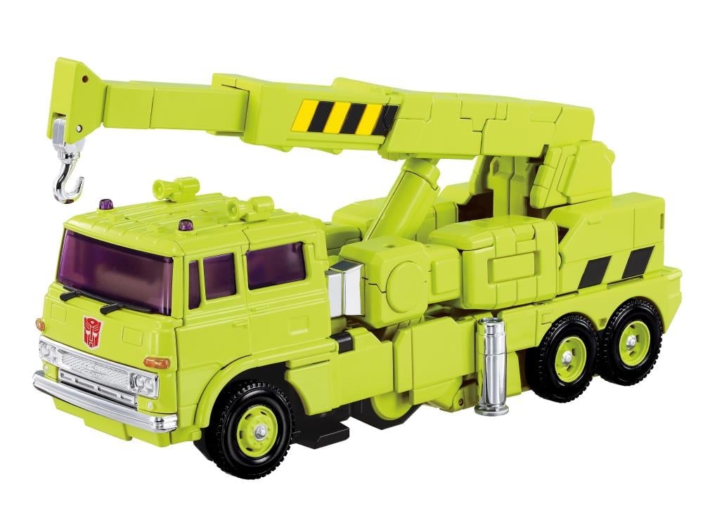 Road Hauler Masterpiece G MPG-18 Figure — Crane Truck Mode Side View Chrome Hook Detail