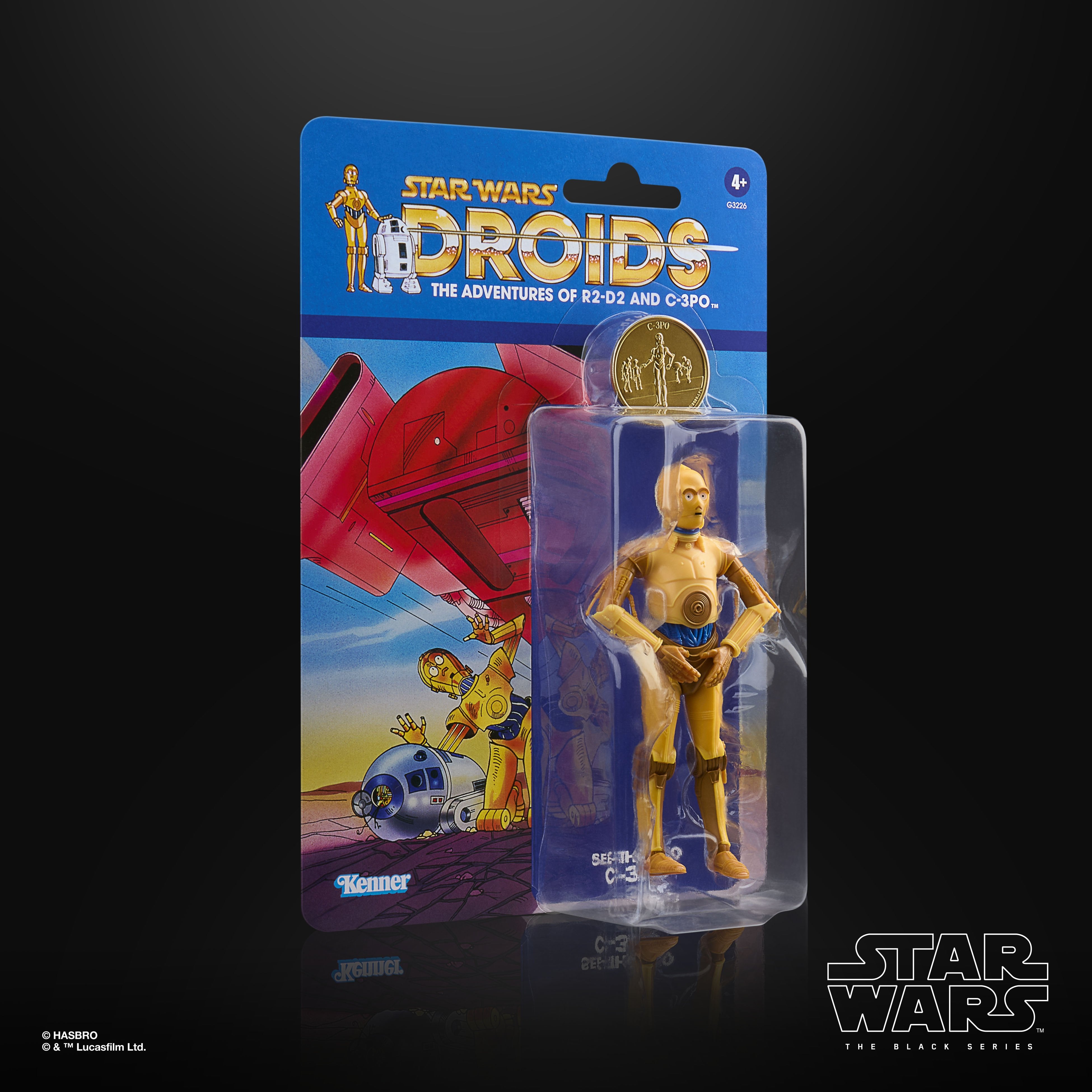 C-3PO Droids Black Series 6-Inch Figure — Package Side View Blister Card