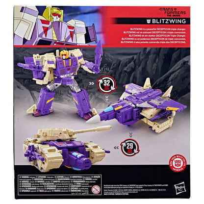 Blitzwing Studio Series 86 Leader 7-Inch Figure — Box Back with Transformation Steps