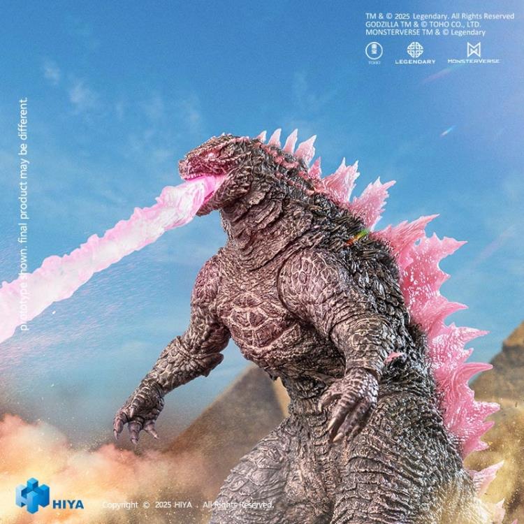 Evolved Godzilla Hiya Toys 7-Inch PX Exclusive — Heat Ray Effect Side View Pyramid Scene