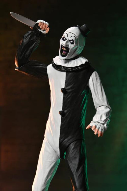 Art the Clown Terrifier 2 NECA Ultimate 7-Inch — Action Pose Holding Knife Overhead