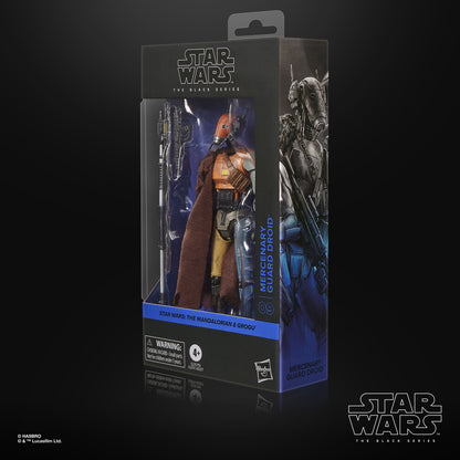 Mercenary Guard Droid Black Series 6-Inch Figure — Package Detail Angled View Showing Box Side Art