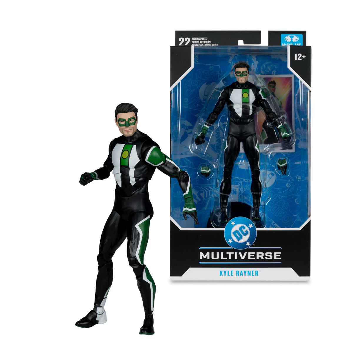 Kyle Rayner Green Lantern DC Multiverse 7-Inch Figure — Out of Box Next to Sealed Package