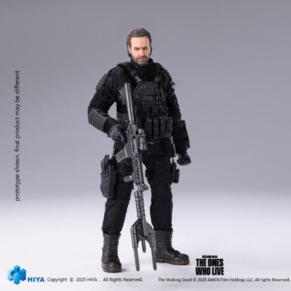 Rick Grimes Exquisite Super 1/12 Figure — Front View Holding M4A1 Rifle