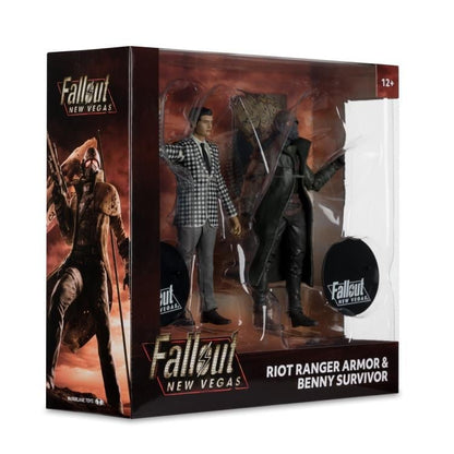 Riot Ranger Armor & Benny Fallout New Vegas 7-Inch Two-Pack — Box Art Side View