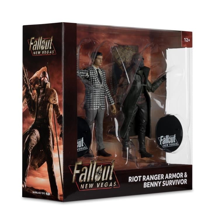 Riot Ranger Armor & Benny Fallout New Vegas 7-Inch Two-Pack — Box Art Side View