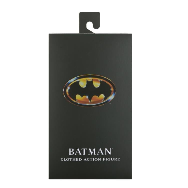 Batman 1989 NECA 8-Inch Clothed Figure — Box Front with Batman Logo Slipcover