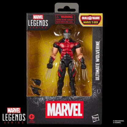 Ultimate Wolverine Marvel Legends 6-Inch Figure — Package Front Showing Marvel's Box Build-A-Figure Callout