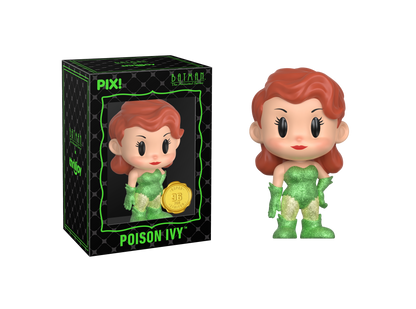 Poison Ivy Batman: The Animated Series PIX! Limited Edition Figure — Box Packaging and Out of Box Front View with Super Limited 96 Pcs Medallion