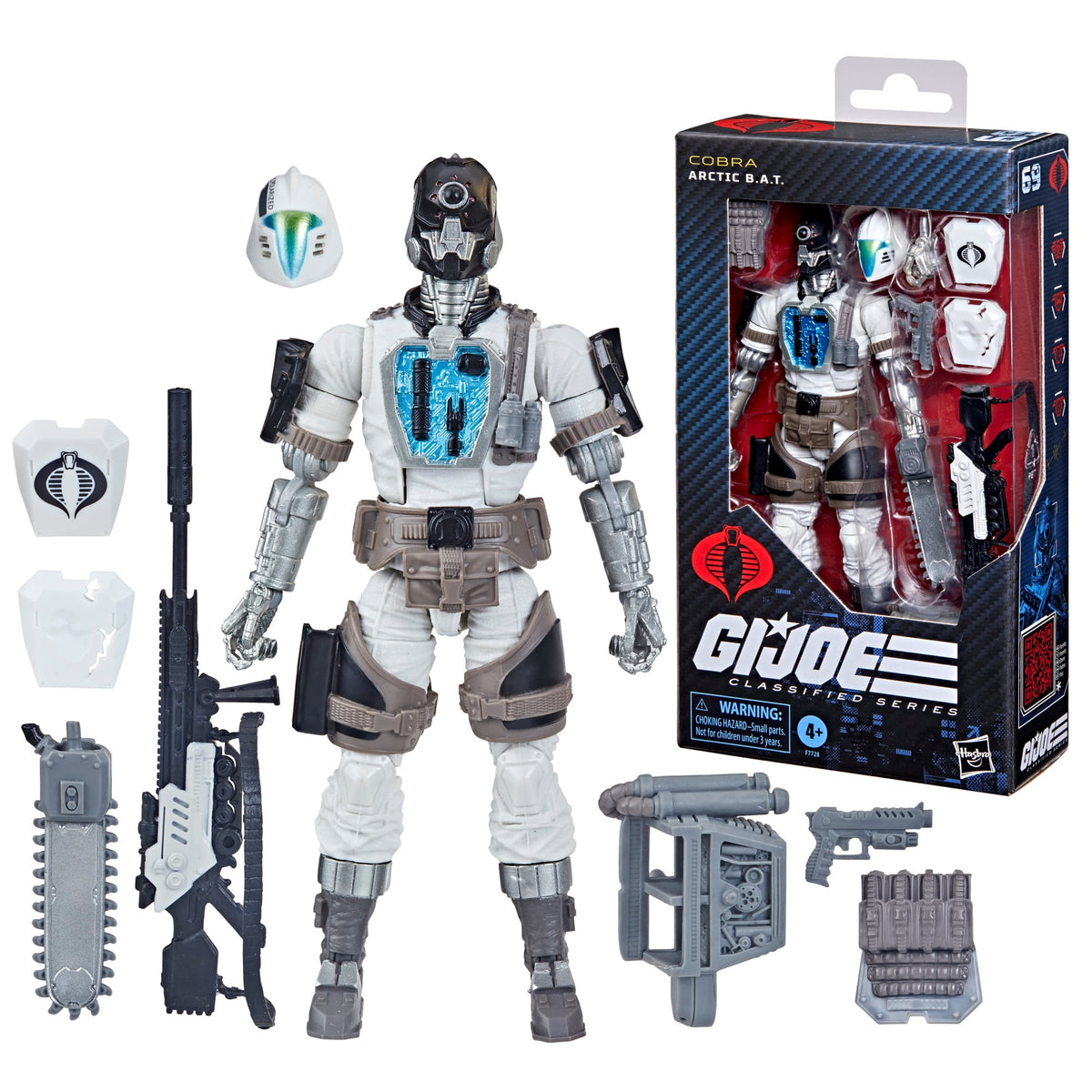 Arctic B.A.T. G.I. Joe Classified Series 6-Inch Figure — Figure and Full Accessories with Package Box