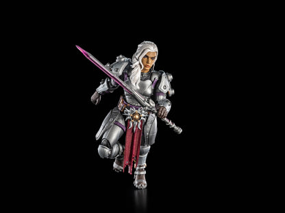 Arch General Honora Cosmic Legions 6-Inch Figure — Articulation Pose in Running Crouch with Charged Sword