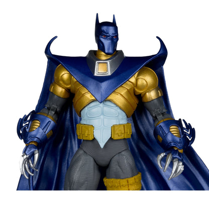 Azrael Batman Armor DC Multiverse 7-Inch Action Figure — Upper Body Detail Showing Gold Armor and Cape